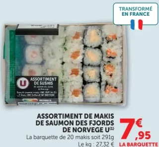 ASSORTIMENT DE MAKIS DE SAUMON DES FJORDS DE NORVEGE U