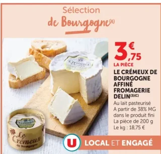 LE CRÉMEUX DE BOURGOGNE AFFINÉ FROMAGERIE DELIN