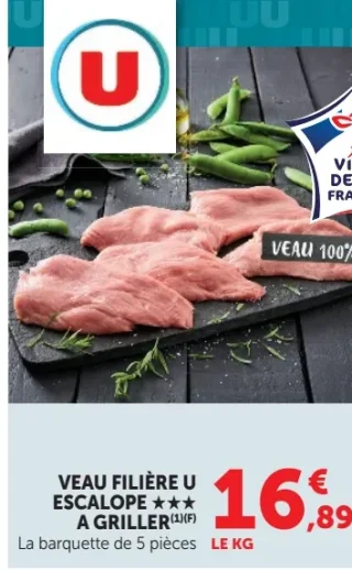 Veau Filière U Escalope