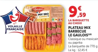 Plateau mix barbecue Le Gaulois