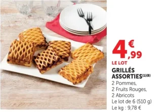 Grillés assorties