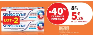 Dentifrice Sensodyne Variétés au choix