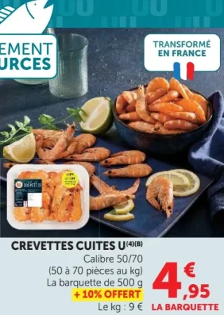 Crevettes cuites U