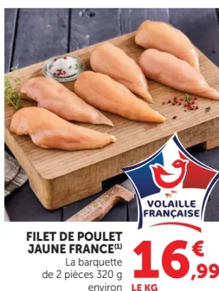 Filet de poulet jaune France