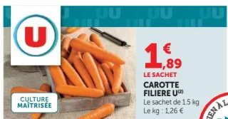 Carotte Filière U