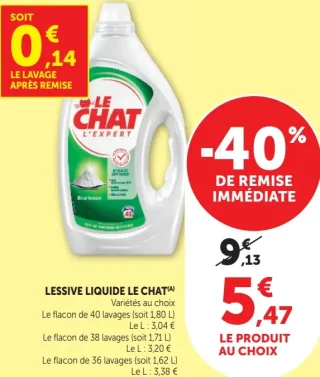 Lessive Liquide Le Chat L'Expert