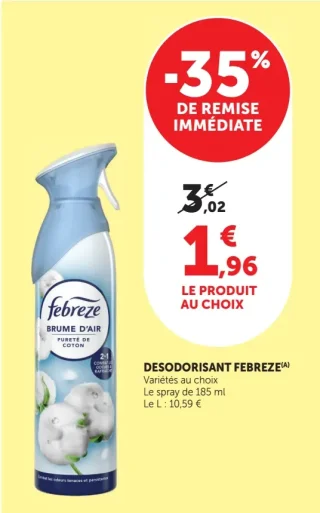 Désodorisant Febreze Brume d'air