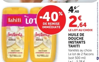 Huile de Douche Instants Tahiti Vanille