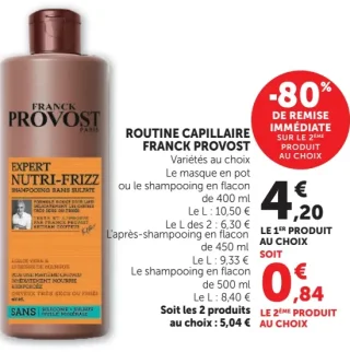 Routine Capillaire Franck Provost Expert Nutri-Frizz