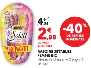 Rasoirs jetables femme Bic