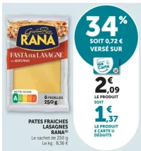PATES FRAICHES LASAGNES RANA