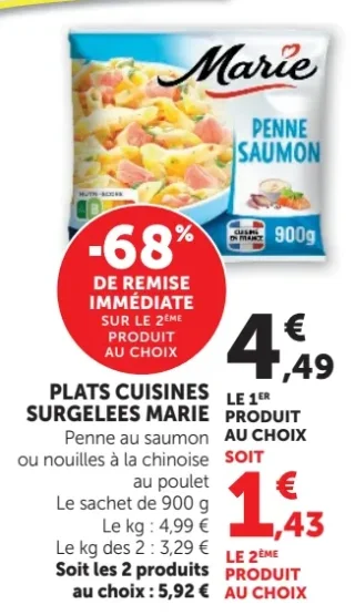 Plats cuisines surgelees Marie