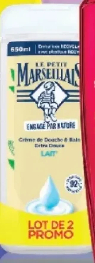 Crème de Douche & Bain Extra Douce Lait Le Petit Marseillais