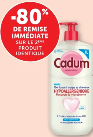 Gel lavant corps et cheveux Hypoallergénique Cadum