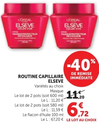 Routine Capillaire Elseve (Color Vive Masque)