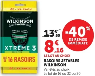 Rasoirs jetables Wilkinson Xtreme 3