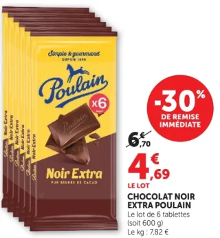 Chocolat Noir Extra Poulain