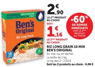 Riz long grain 10 min Ben's Original