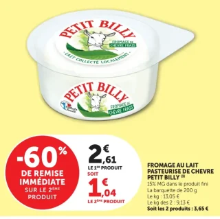 FROMAGE AU LAIT PASTEURISE DE CHEVRE PETIT BILLY