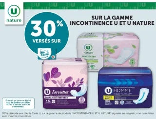 Gamme Incontinence U et U Nature