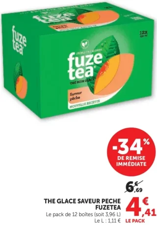 Th  glac  saveur p che Fuze Tea