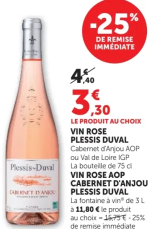 Vin Rosé Plessis Duval
