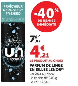 Parfum de linge en billes Lenor