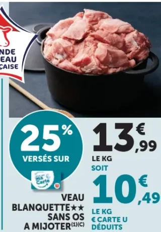 Veau Blanquette** sans os à mijoter