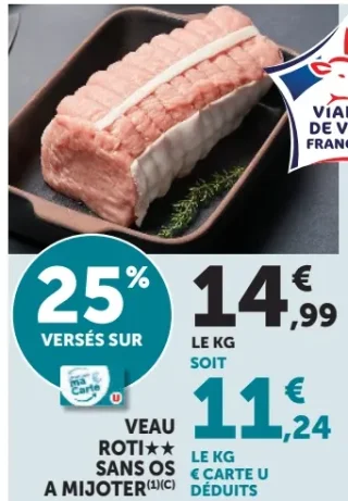 Veau Rôti** sans os à mijoter