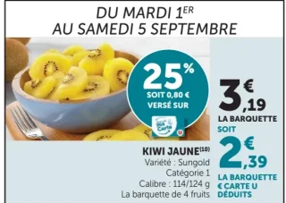 Kiwi Jaune Sungold