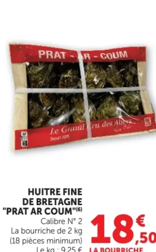 Huitre Fine de Bretagne Prat Ar Coum
