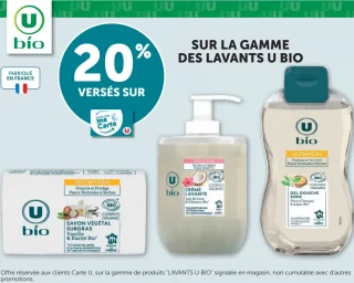 Gamme des lavants U Bio