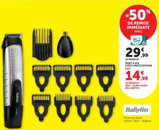 Tondeuse Barbe Lithium T812E - BaByliss