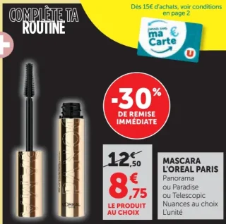 Mascara L'Oreal Paris Panorama ou Paradise ou Telescopic