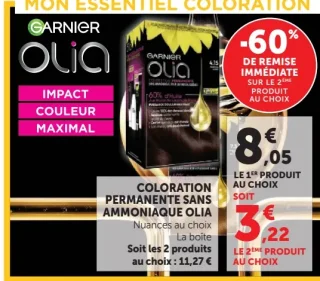 Coloration Permanente sans ammoniaque Olia Garnier