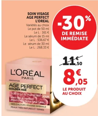 Soin visage Age Perfect L'Oréal