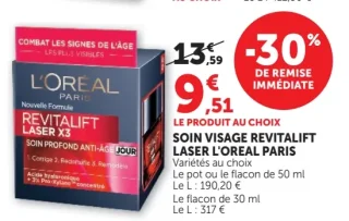 Soin Visage Revitalift Laser L'Oréal Paris