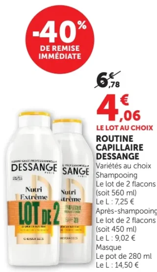 Routine capillaire Dessange