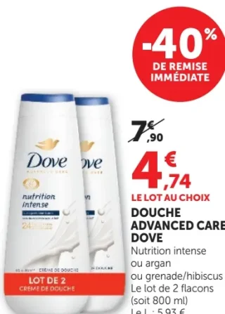 Douche Advanced Care Dove