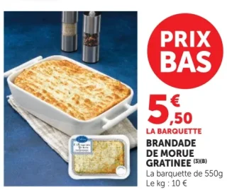 Brandade de morue gratinée