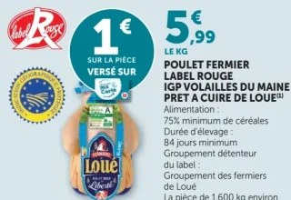 Poulet fermier label rouge IGP volailles du Maine Loué