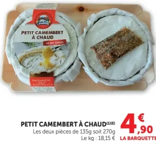 Petit Camembert à chaud Ermitage
