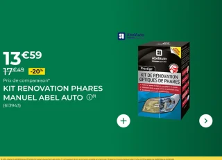 Kit renovation phares manuel Abel Auto