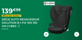 Siège auto rehausseur Solution B i-Fix 100-150 cm Cybex