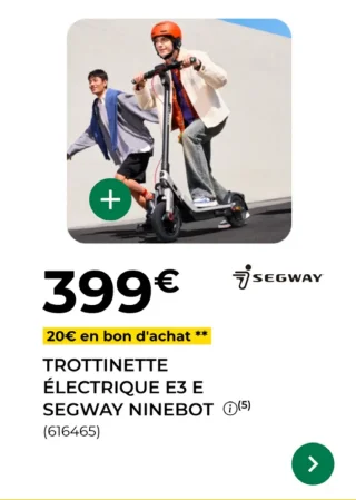 Trottinette électrique E3 E Segway Ninebot