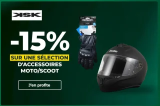 -15% sur une sélection d'accessoires moto/scoot
