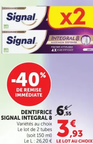 DENTIFRICE SIGNAL INTEGRAL 8