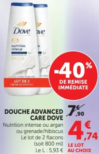 Douche Advanced Care Dove