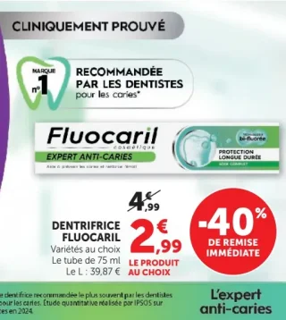 Dentifrice Fluocaril Expert Anti-caries