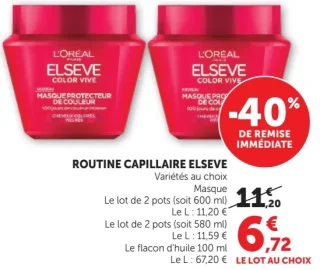 Routine capillaire L'Oréal Elseve (Masque)